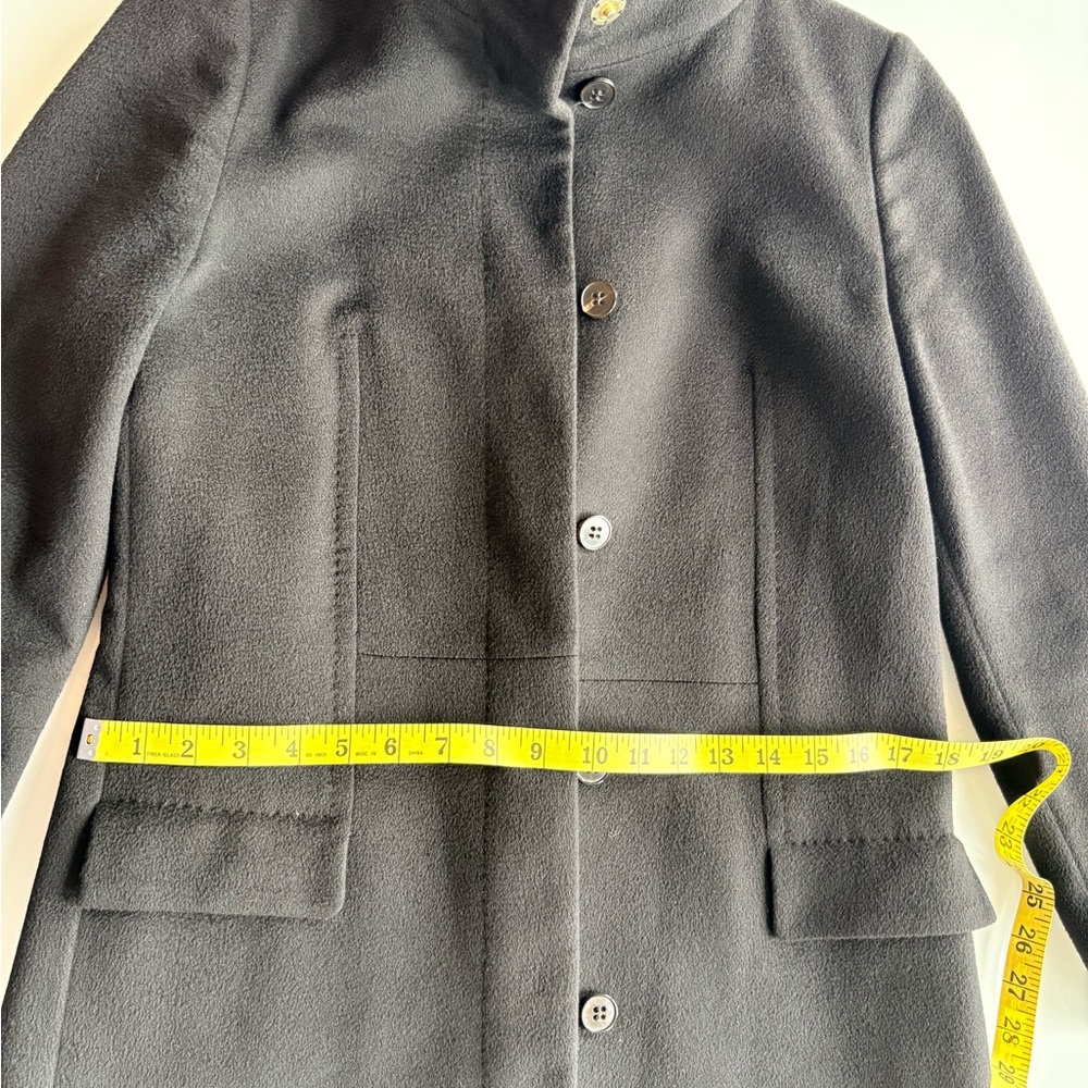 Hugo Boss …Stylish Black Coat with Button Closure